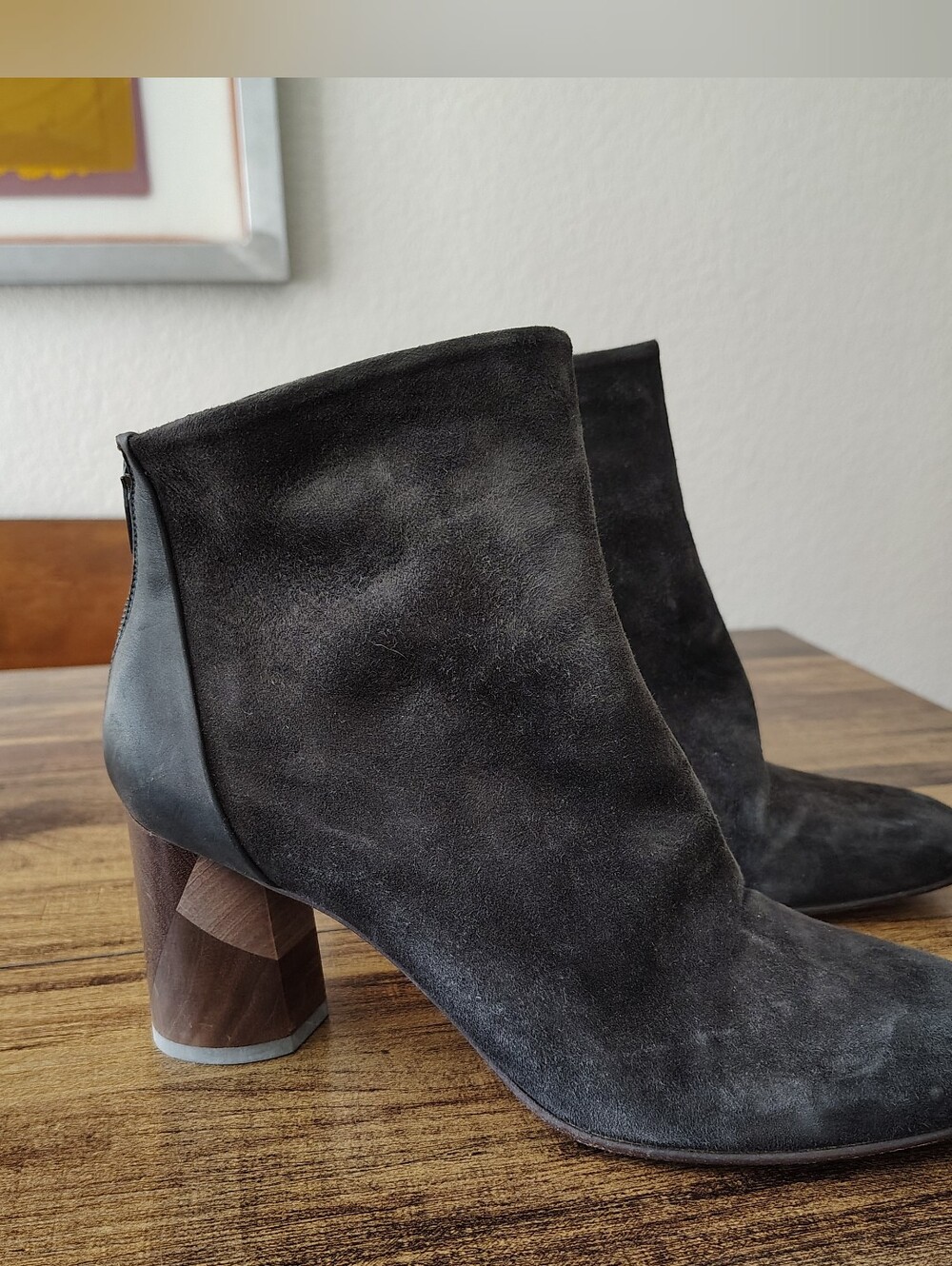 Coclico suede ankle boots Booties Heeled Suede Size 39 9